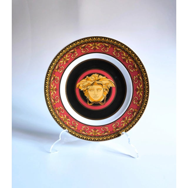 Hollywood Regency 1990s Rosenthal Meets Versace Porcelain Plate For Sale - Image 3 of 8