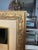 French Provincial Bronze Finish and Matted Accent Wood Wall Mirror For Sale In Houston - Image 6 of 12