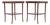 Pair of Regency Style Mahogany Leather Top Drink Side Tables For Sale