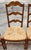 Vintage Ladder Back Rush Seat Dining Chairs Set of 4 For Sale - Image 4 of 12