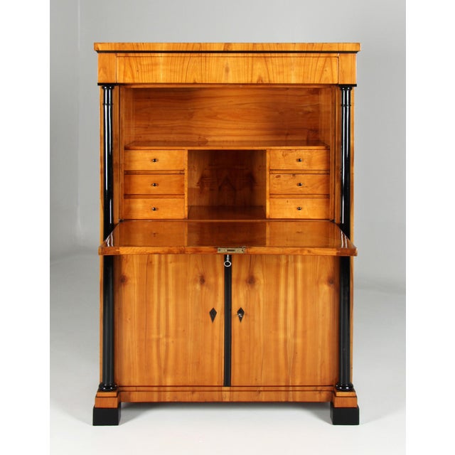 Plain Biedermeier Secretaire South-West Germany Cherry Biedermeier circa 1830 Dimensions: H x W x D: 149 x 101 x 52 cm :...