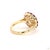 Metal 5.28 Carat Old European Cut Diamond Ruby Gold Ring, Size 6.5 For Sale - Image 7 of 9