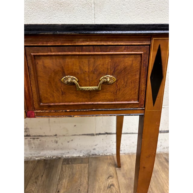 Wood Vintage 1939 Northern Furniture Co Art Deco American Federal Style Writing Desk For Sale - Image 7 of 12