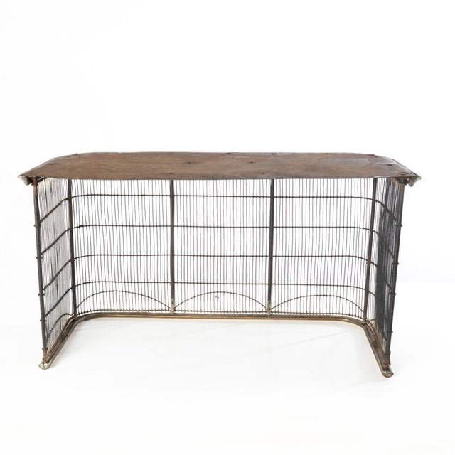 Federal Period Wire and Brass Fire Fender For Sale - Image 9 of 10