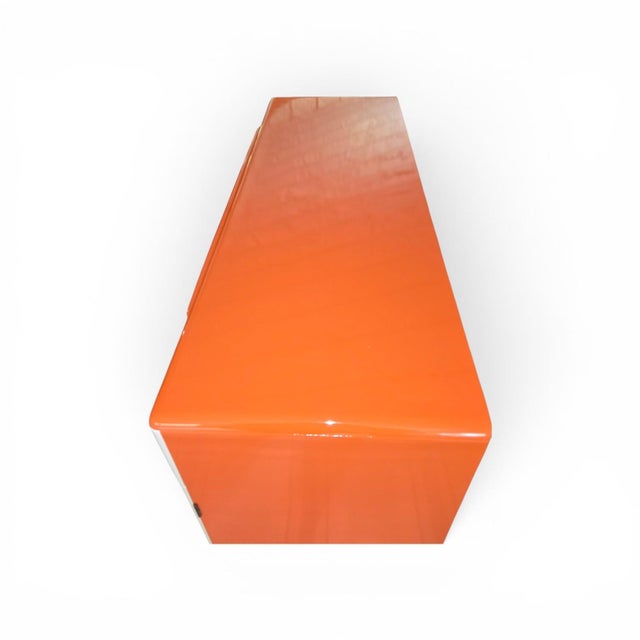 Custom Painted Mid Century Modern Heywood Wakefield M593 "Encore"Buffet/Kitchen Sideboard For Sale - Image 9 of 13