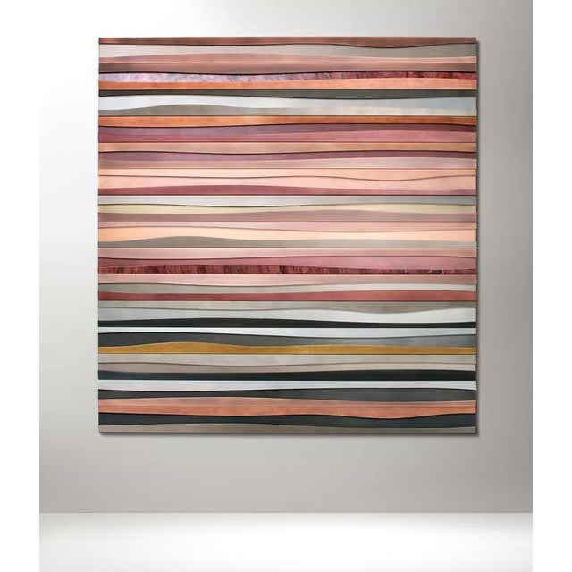 Sedimenti wall cladding system by de castelli. Dimensions: w 280 x d. 5.5 x h 300 cm. Materials: copper, brass. Design by...