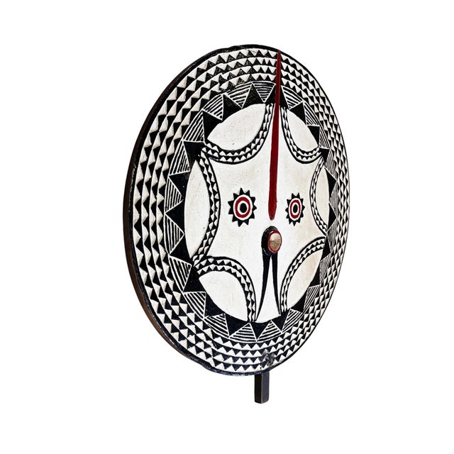 Vintage African Wooden Bobo Mask Burkina Faso 30" H For Sale In New York - Image 6 of 6