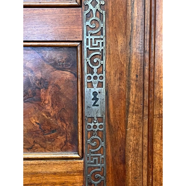 Brown Early 19th Century French Walnut Chateau Armoire For Sale - Image 8 of 12