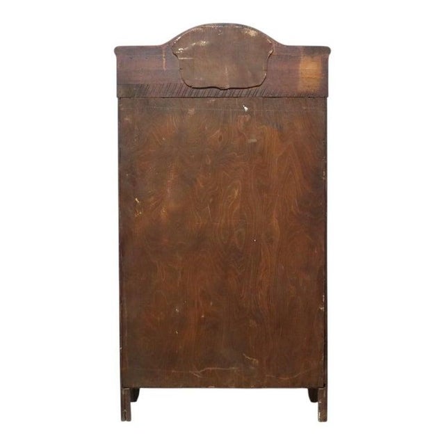 Arts & Crafts Oak 2-Door Bookcase With Mirrored Top C1910 For Sale - Image 9 of 10