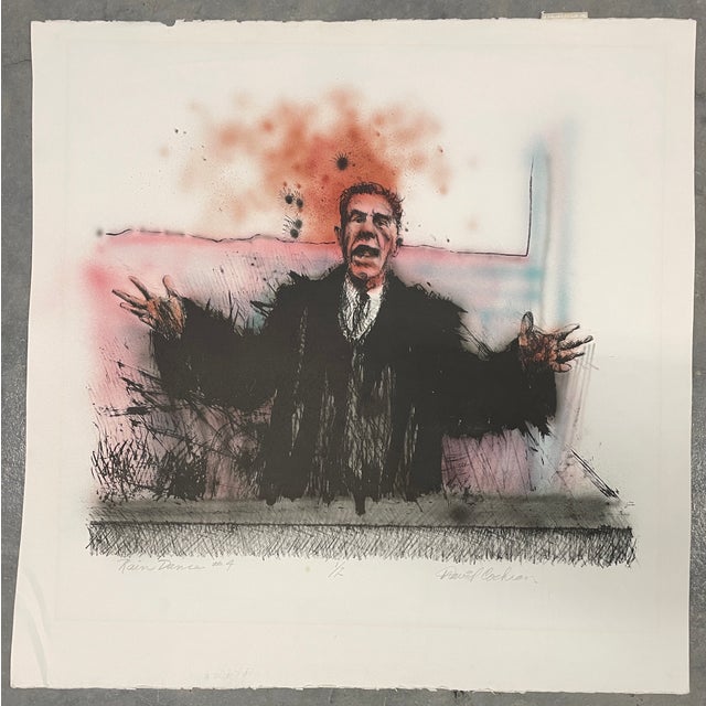 1980s David Cochran Rain Dance Lithograph For Sale - Image 5 of 6
