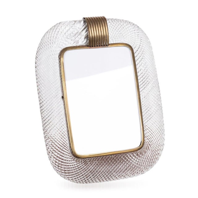 Italian Venetian Glass Photograph Frame attributed to Paolo Venini for Venini, 1950s For Sale - Image 14 of 14