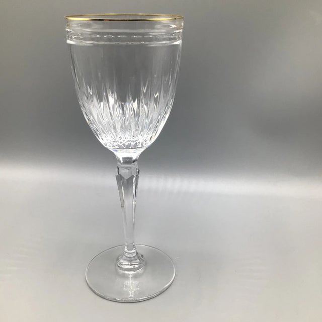 2000 - 2009 Waterford Marquee “Hanover” Cut Crystal Water Goblet - 1 For Sale - Image 5 of 13