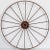 English Large English Spoked Cart or Wagon Wheel of Iron From the 19th Century (Dia 54) For Sale - Image 3 of 11