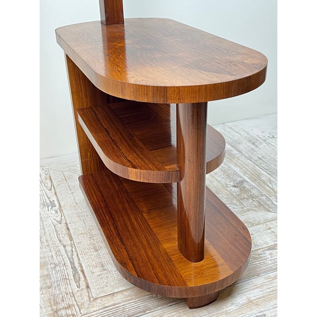 Art Deco Teak Standard Lamp Table, 1920s For Sale - Image 6 of 13