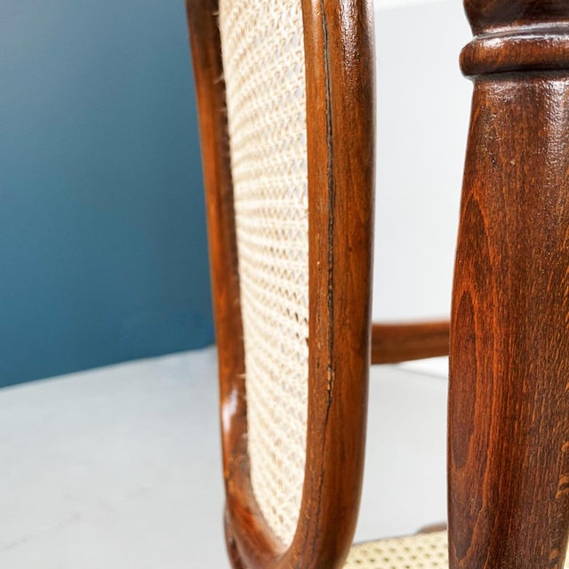 Austrian Straw and Wood Chairs from Thonet, 1900s, Set of 3 For Sale - Image 16 of 18