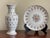French French Limoges Porcelain Baluster Vase & Charger, Hand-Painted Gilt Floral Set For Sale - Image 3 of 12