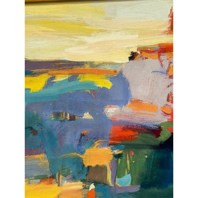 Ubaid Syed, Abstract, 1950s, Oil on Canvas, Framed For Sale - Image 17 of 18