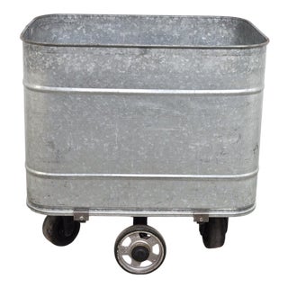 Vintage Zinc Cart, 1990s For Sale