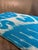 Sky Blue 1990s Sky Blue Silk Ikat Lumbar Cushion Cover For Sale - Image 8 of 10