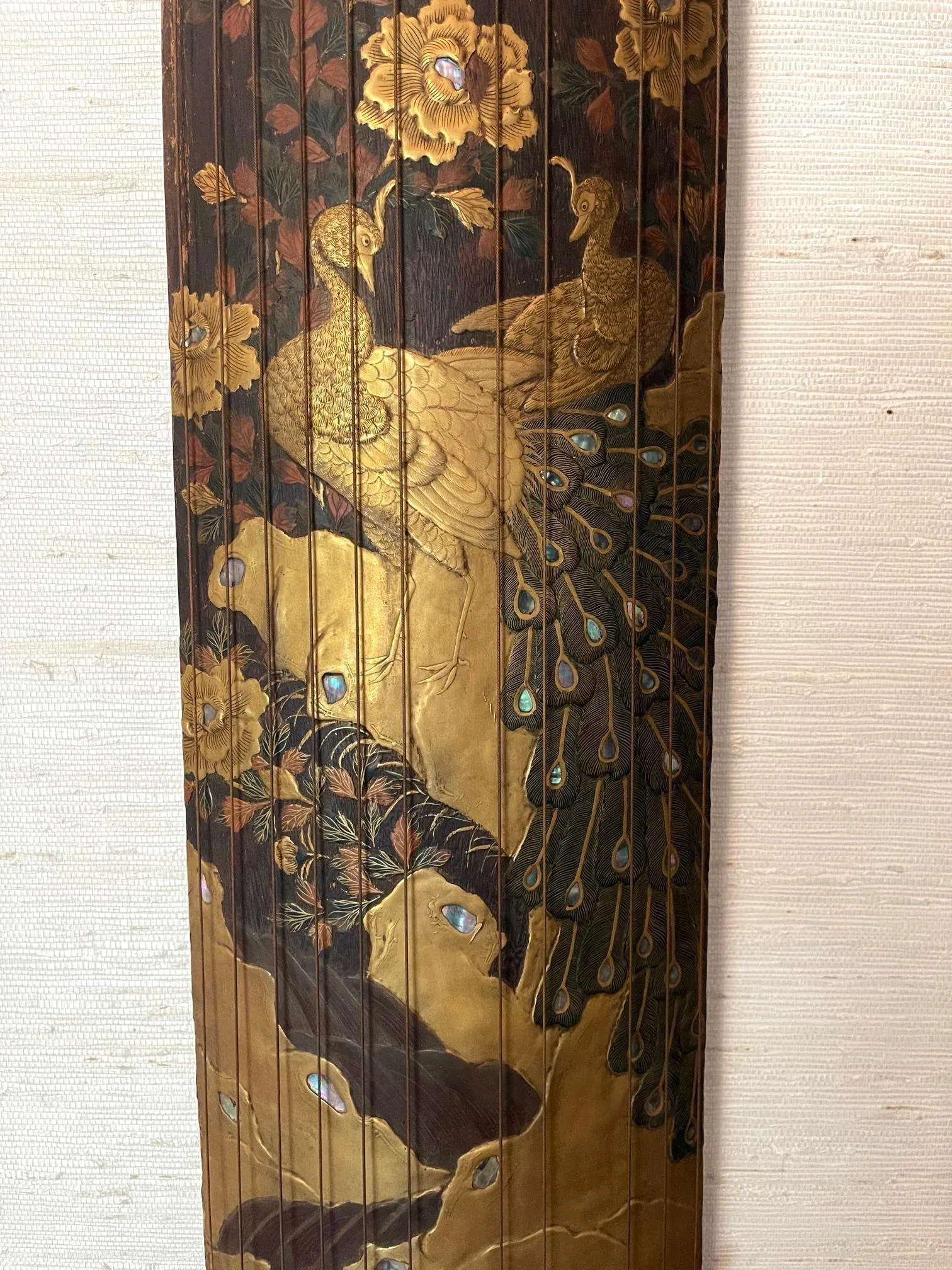 Japanese Meiji Han Koto with Maki-e Lacquer Decoration | Chairish