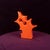 Abstract Orange Ceramic Sculptural Vase, 1980 For Sale - Image 15 of 18