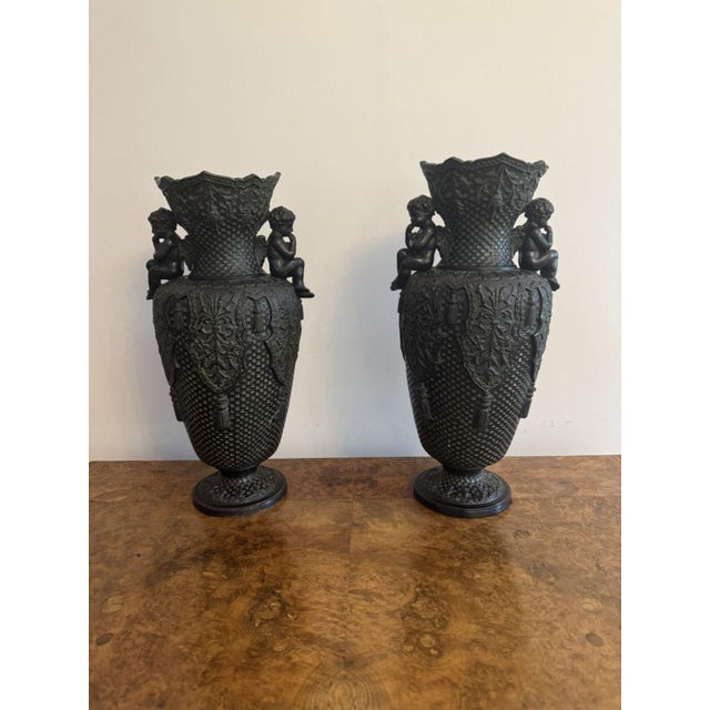 Antique Victorian Vases by Bernhard Bloch, 1890, Set of 2 For Sale - Image 9 of 9