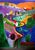 David Hockney (1937) Nichols Canyon Original color poster after the artist's 1970 work: Nichols Canyon On poster paper, 62...