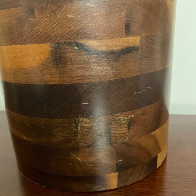 Vintage Wooden Ice Bucket Chairish