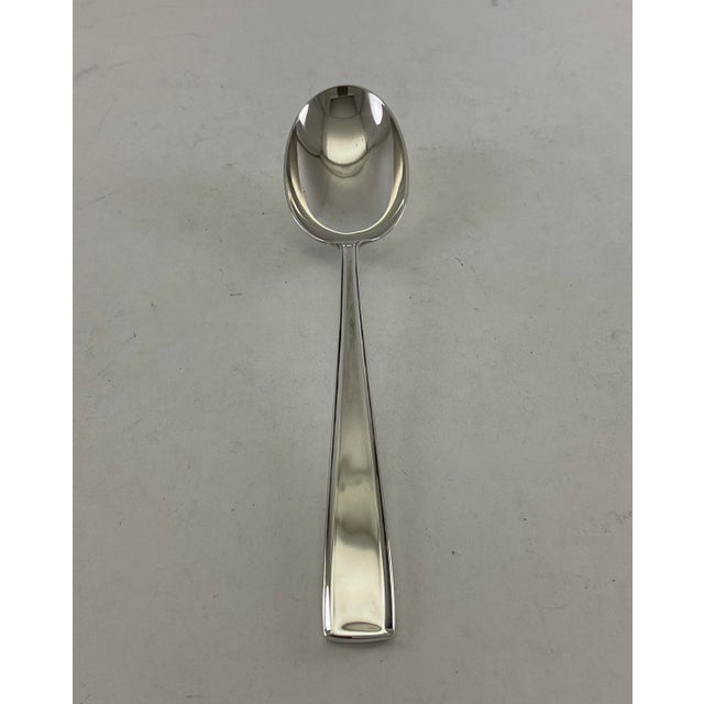 Traditional 1980s Silver Dinner Spoon, Leighton. For Sale - Image 3 of 15