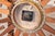 Seth Thomas Clock Company Vintage Seth Thomas Walnut & Brass Starburst Clock For Sale - Image 4 of 4