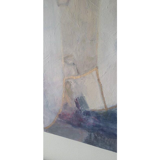 2020s Title: In the Crumbling Sculpture Garden (She Knelt Down) 48 X 60 Inch Contemporary Abstract Expressionist, Figurative Oil Painting. By Lynn Christian For Sale - Image 5 of 13