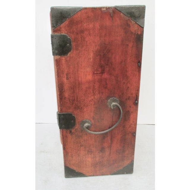 Wood Chinese ElmWood Desk-Top Chest For Sale - Image 7 of 10