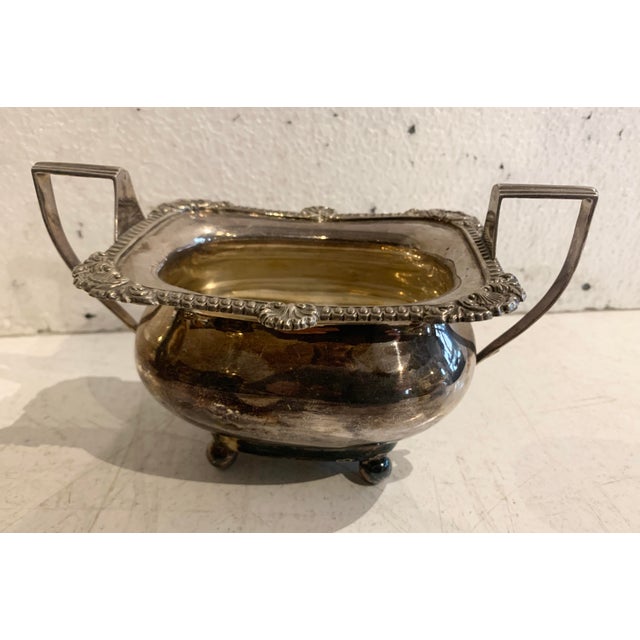 20th Century Silver-Plated Metal Tea Service, Set of 3 For Sale - Image 4 of 16