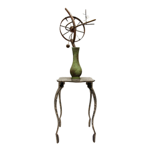 David Kimball Anderson, Table and Vase, Large (Life Size) Modernist Zen Sculpture David Kimball Anderson