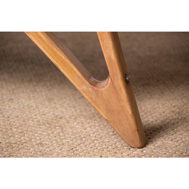 Large High Armchair in Curved Beech and Fabric Konkav Model by Paul Bode for Federholz., in Flawless conditions. Designed...