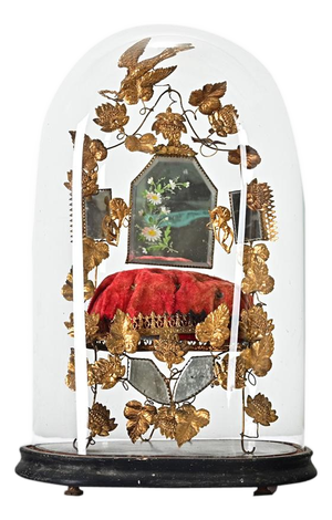 French 19th Century Marriage Dome on Stand