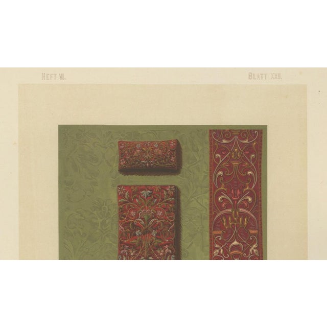 F. X. Zettler, Bavarian Ecclesiastical Chromolithographs, 1874, Prints, Set of 2 For Sale - Image 10 of 11