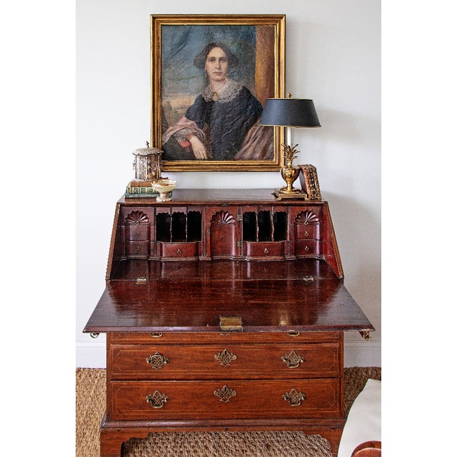 Late 18th Century, circa 1770–1790 This elegant English Georgian secretary desk is a beautifully proportioned late 18th-...