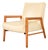 Leslie Diamond for Conant Ball Mid-Century Modern Sculpted Solid Birch Lounge Chair, 1950s For Sale