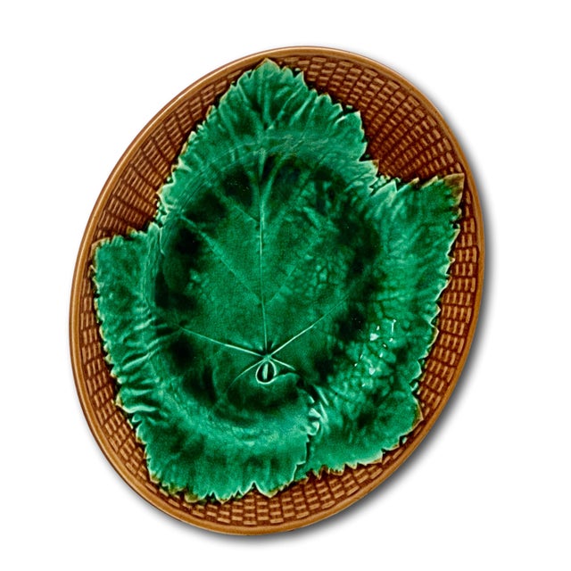 This Really is a Very Beautiful Authentic Antique Victorian Majolica Dish - Plate. Circa Approx. Late 19th Century. It...