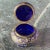 A stunning antique Bohemian enameled art glass hinged lid jewelry casket - table box by renowned luxury glass maker Moser....