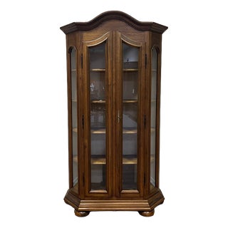 Baroque Display Cabinet in Walnut For Sale
