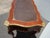 Vintage French Louis XV Bureau Plat Writing Desk Ornate Brass Ormolu Leather Top For Sale In Los Angeles - Image 6 of 16