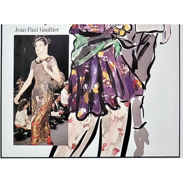 vintage italy製 JEAN PAUL GAULTIER design 1980s Vintage Fashion Design Print, Jean-Paul Gaultier
