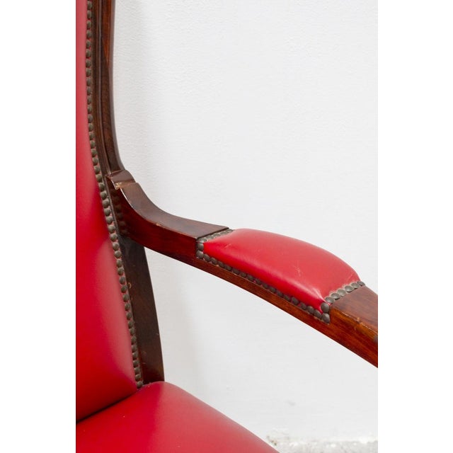 Louis Philippe Style Beech Armchair For Sale - Image 3 of 11