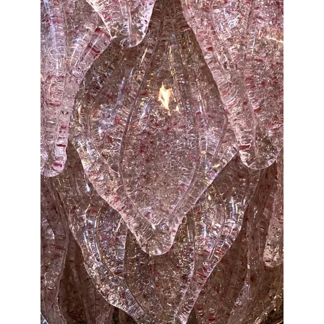 Pink Pink Murano Glass Polar Chandelier, Italy, 1970s For Sale - Image 8 of 18