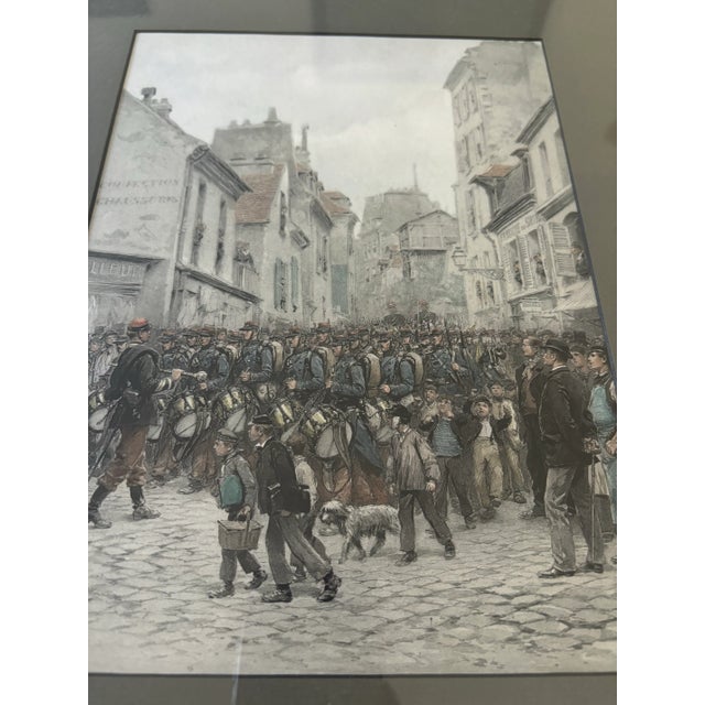 French Late 19th Century Set of 3 Military Prints From Edouard Detaille. French., Framed - Set of 3 For Sale - Image 3 of 6