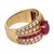 Vintage Ruby Diamond 14k Yellow Gold Ring, Size 4.75 For Sale - Image 4 of 6