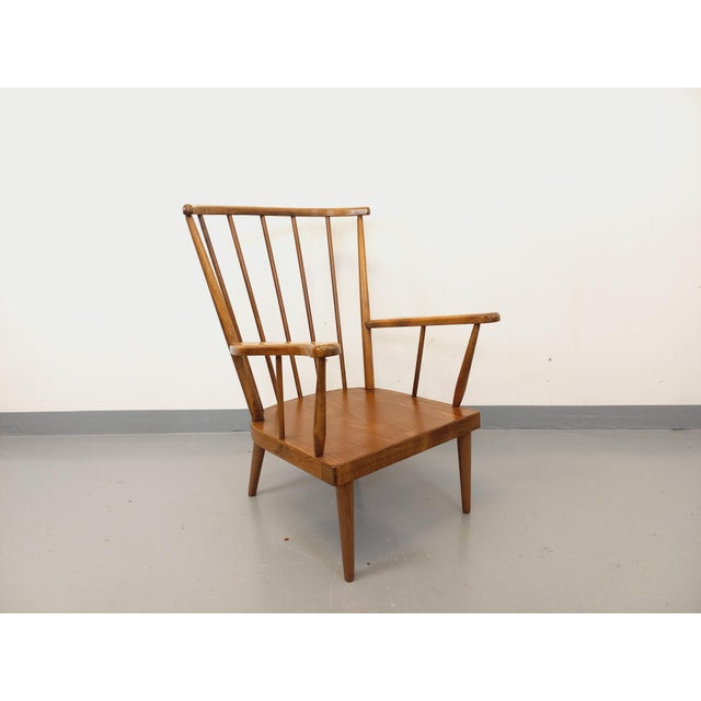 Vintage Baumann Wooden Armchair, 1960s For Sale - Image 14 of 14