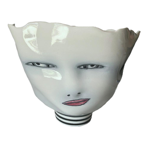 2002 Vintage Bing Gleitsman Face Vase